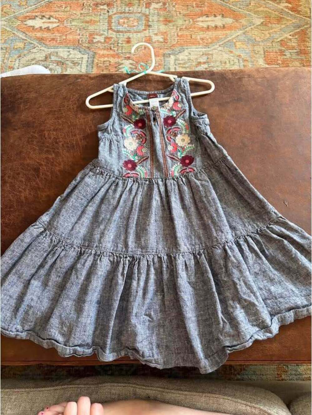 Tea Collection Girls Embroidered Dress Size 2